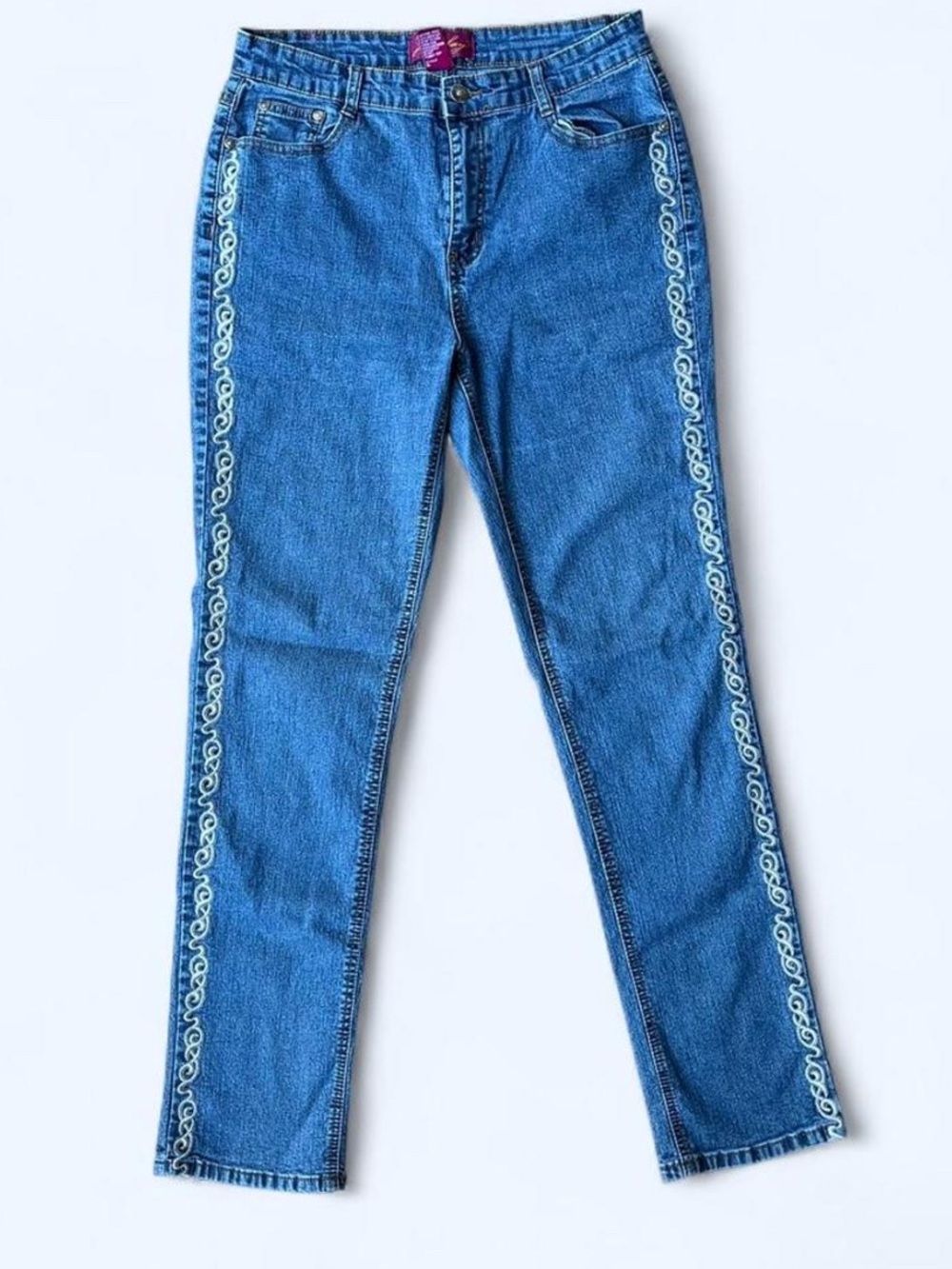 Jeanbay Embroidered High Waist Jeans